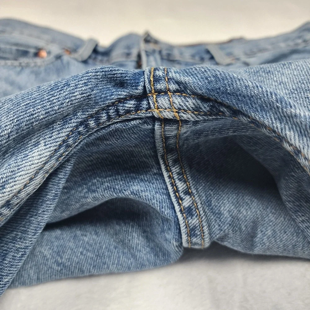 Levis 454 Denim Shorts Mens Size 38 Blue Jean Relaxed Fit Baggy Jorts